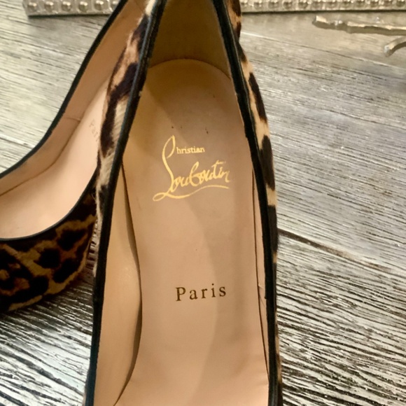 AUTHENTIC LEOPARD PRINT CHRISTIAN LOUBOUTIN HEELS - Picture 6 of 16